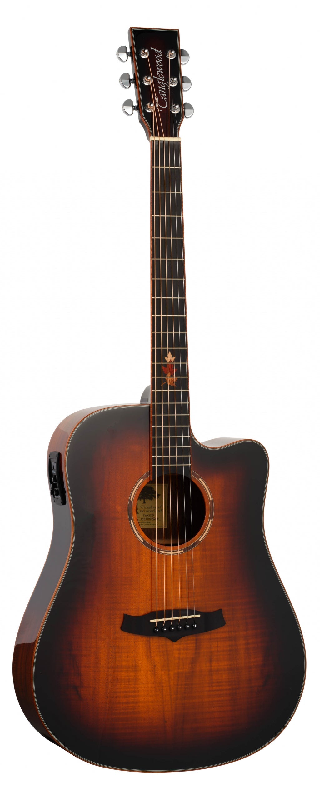 Tanglewood TWX5CEK Winterleaf Exotic Dreadnought Cutaway in Autumn Burst Gloss w/Bag