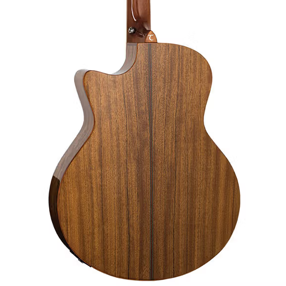 Tanglewood TWX6CEBW Venetian Cutaway with Premium Plus EQ System All Figured Black Walnut Solid Top - Gloss