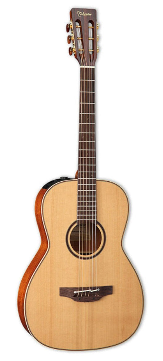 TAKAMINE CP400NYK PRO SERIES NEW YORKER ACOUSTIC-ELECTRIC SOLID CEDAR TOP, CTP-3 PREAMP & HARD CASE (MADE IN JAPAN)