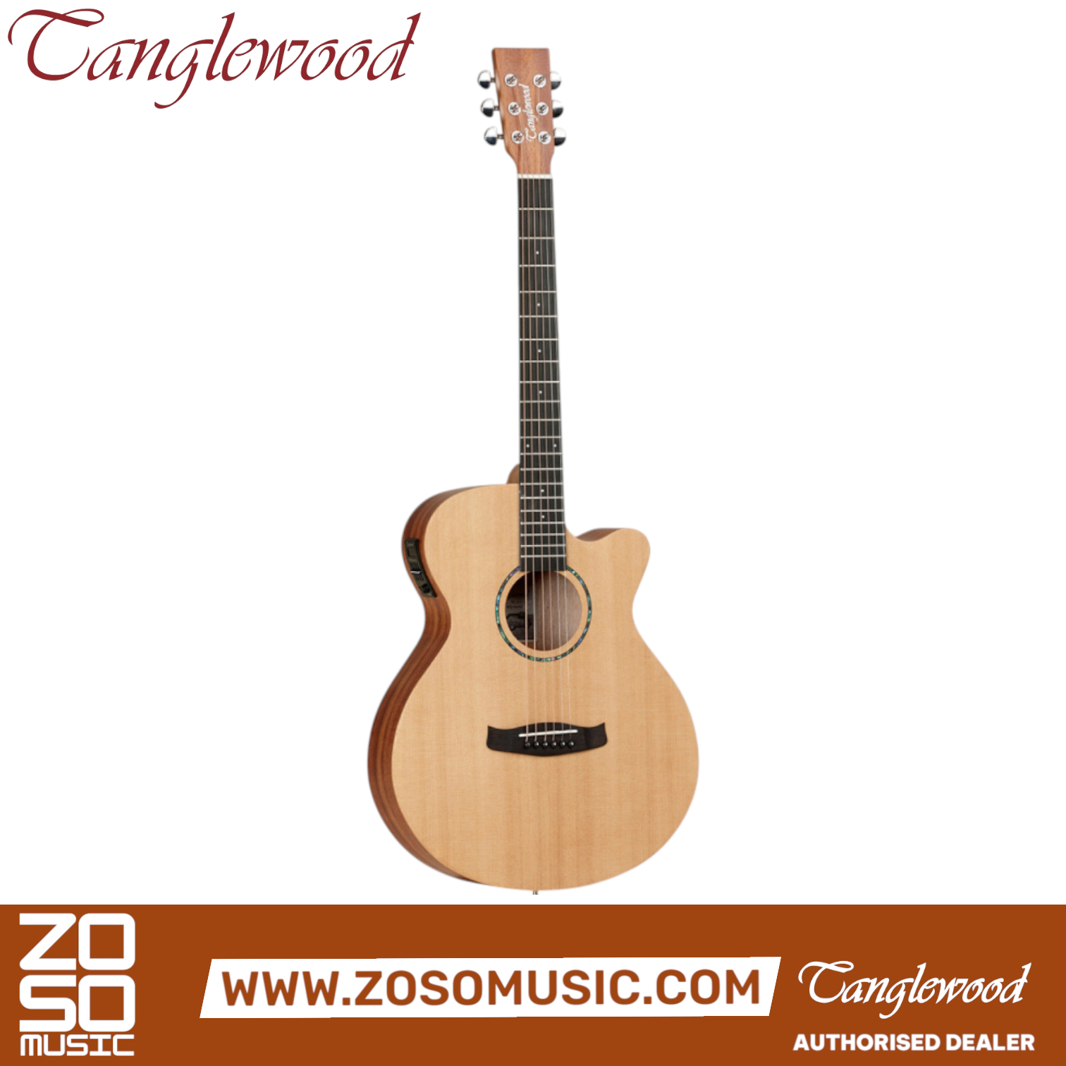 Tanglewood TR4 CE Roadster II Super Folk Cutaway Acoustic-Electric Guitar |  TANGLEWOOD |  ACOUSTIC GUITAR |  Zoso Music
