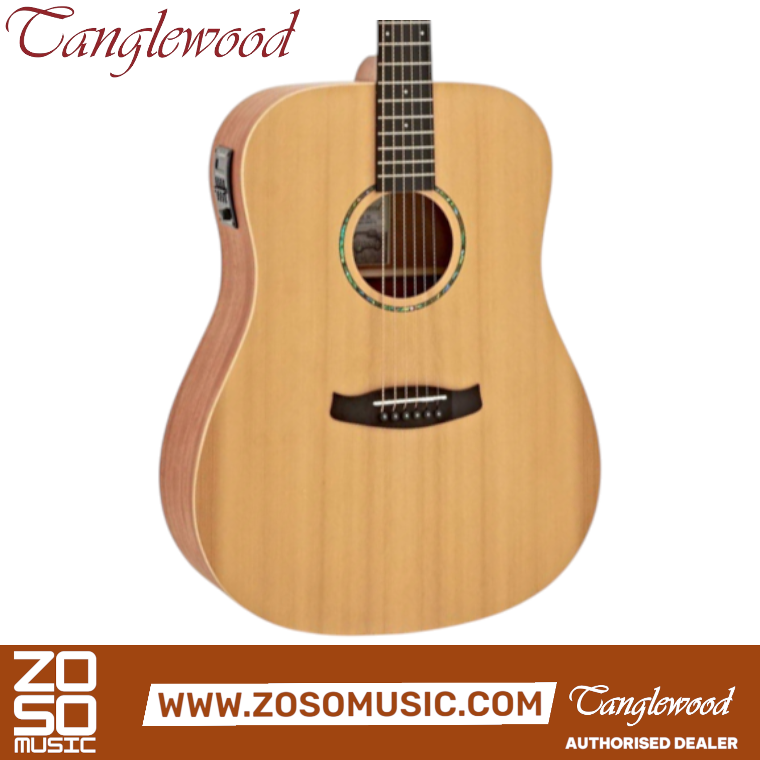 Tanglewood TR5 E Roadster II Dreadnought Acoustic-Electric Guitar | Zoso Music Sdn Bhd