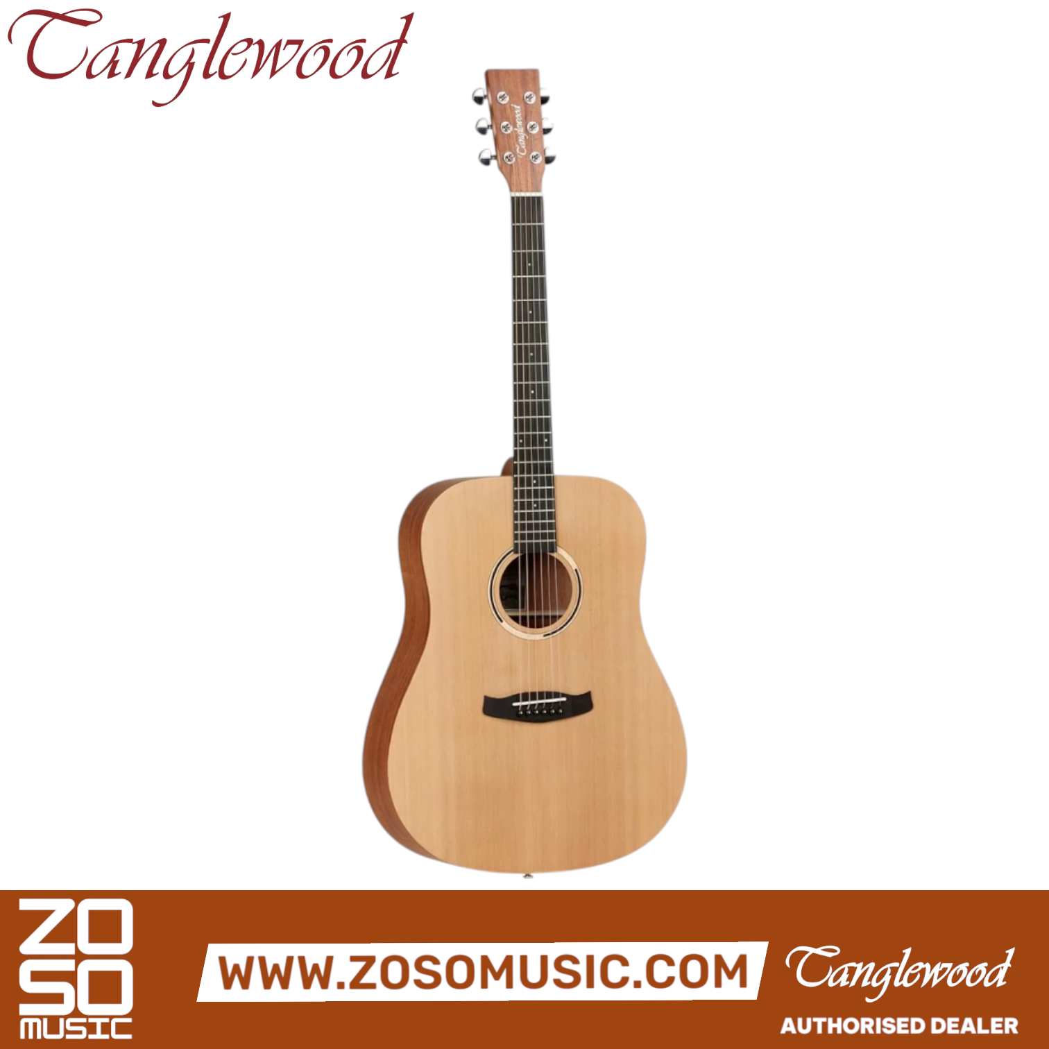 Tanglewood TR5 Roadster II Dreadnought Best Beginner Acoustic Guitar for Starters |  TANGLEWOOD |  ACOUSTIC GUITAR |  Zoso Music