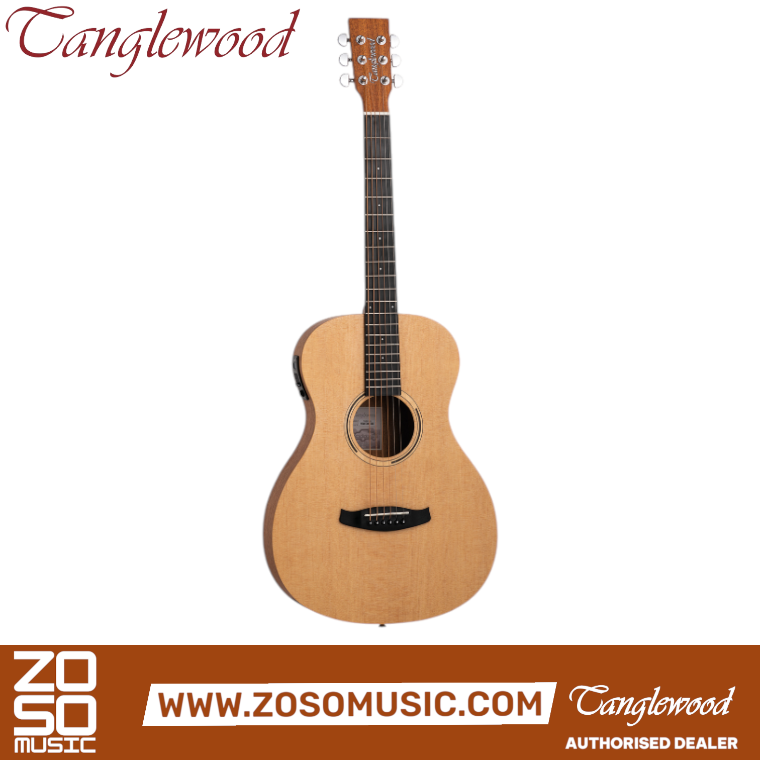 Tanglewood TR8 E Roadster II Parlour Acoustic-Electric Guitar with EQ |  TANGLEWOOD |  ACOUSTIC GUITAR |  Zoso Music
