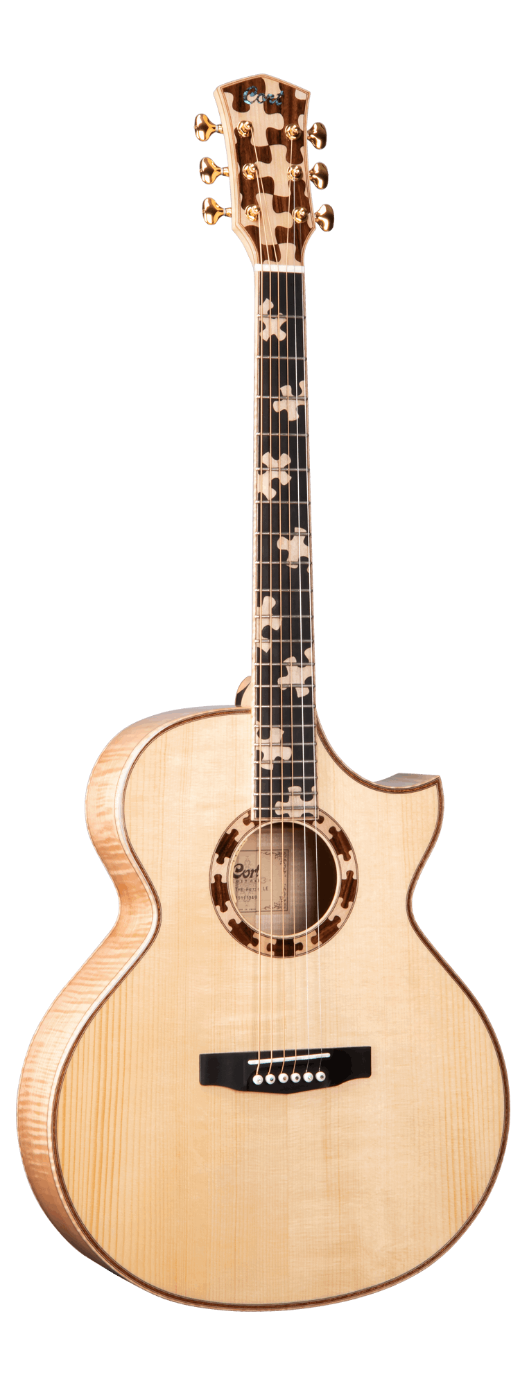 Cort Puzzle LE Acoustic Guitar With Bag Natural