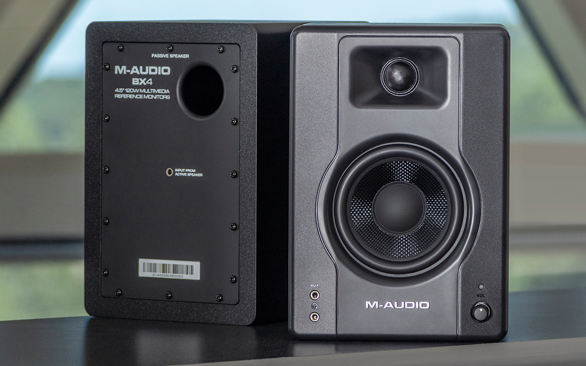 M-Audio BX4 Graphite 4.5-inch Active Studio Monitors - Pair |  M-AUDIO |  STUDIO MONITOR |  Zoso Music