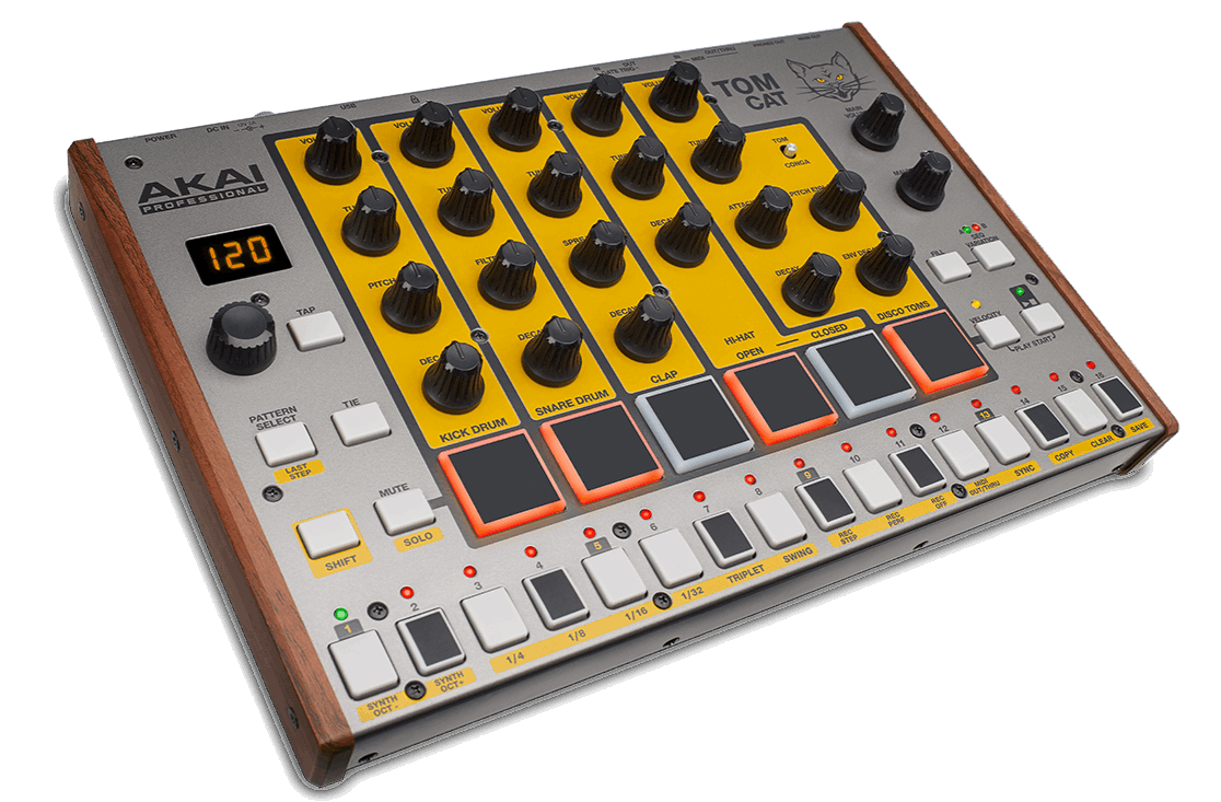 Akai Professional Tom Cat Analog Drum Machine With Built-in Percussion Voices | AKAI PROFESSIONAL , Zoso Music