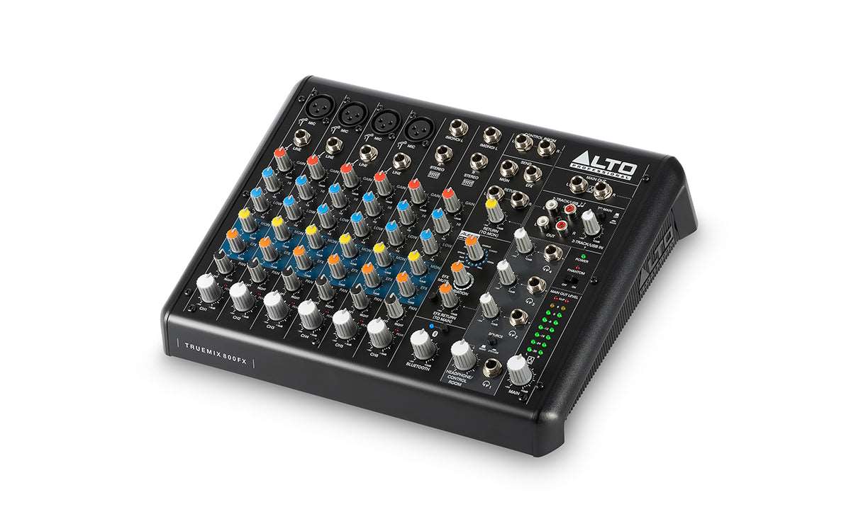 Alto Professional TrueMix 800 FX Portable 8-Channel Compact Mixer with USB and Alesis MultiFX