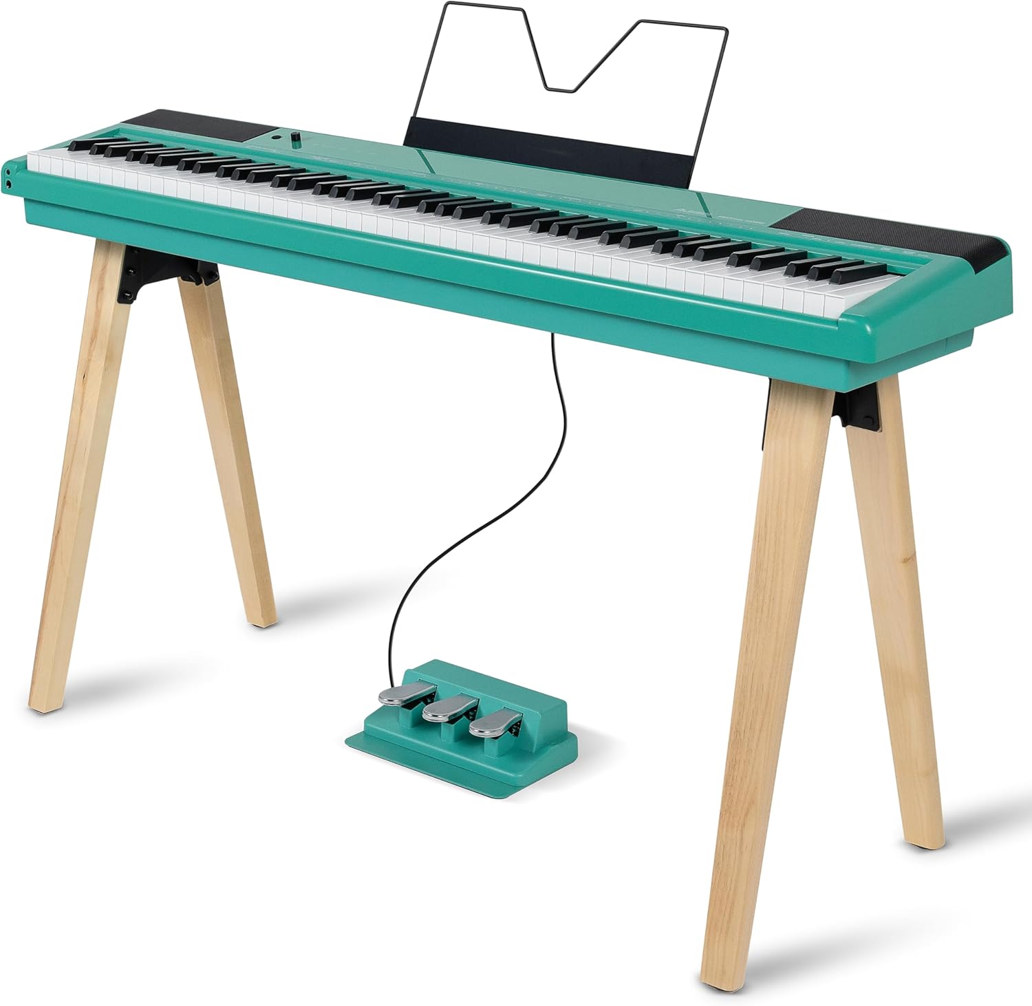 Alesis Recital Home 88-Key Contemporary Home Digital Piano with Wooden Stand