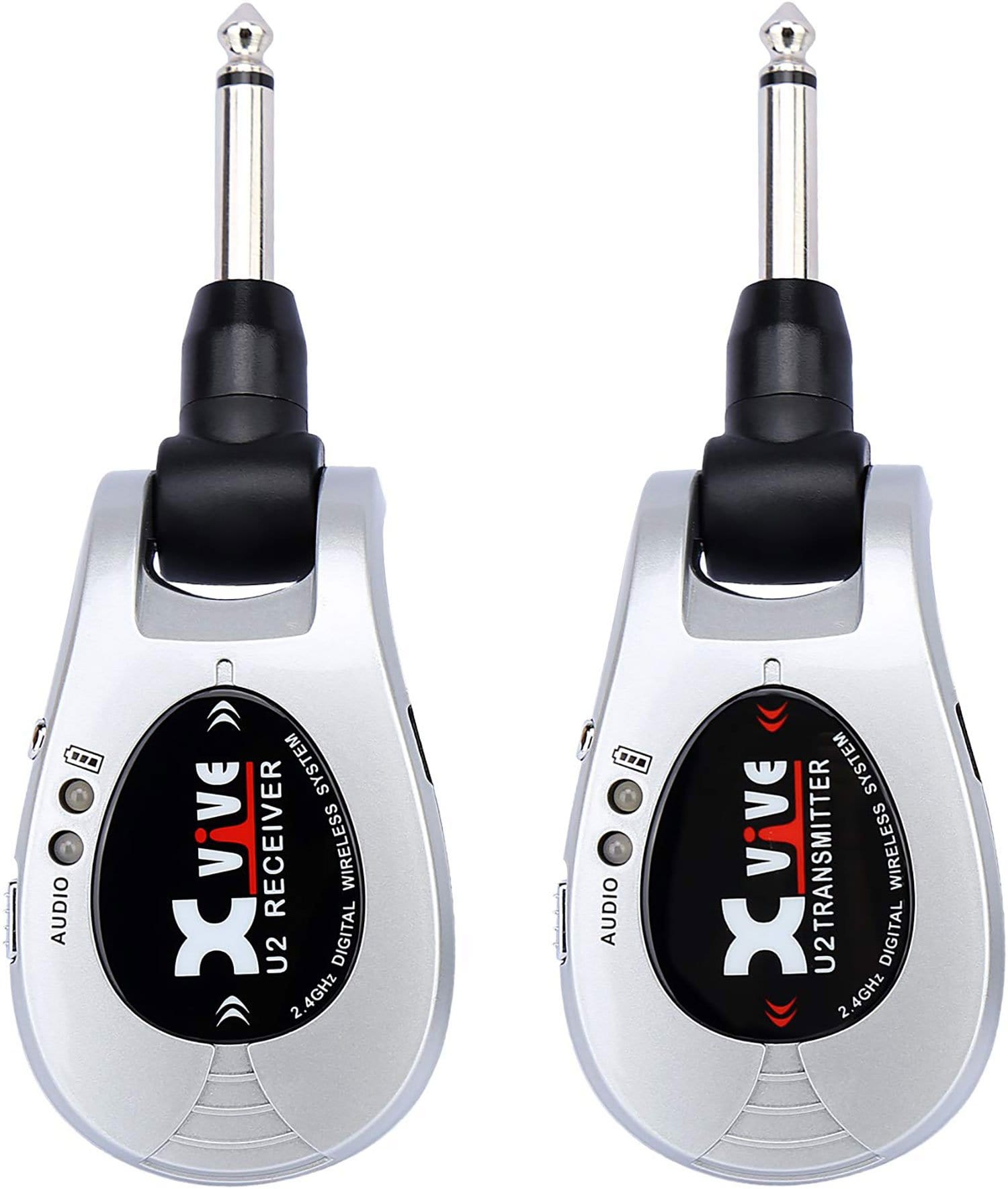 Xvive Audio U2 Digital Wireless Guitar System - Silver |  XVIVE |  WIRELESS-GUITAR |  Zoso Music