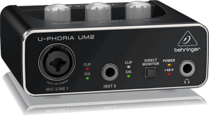 Behringer U-Phoria UM-2 USB Audio Interface (UM2 / UM 2) | BEHRINGER , Zoso Music