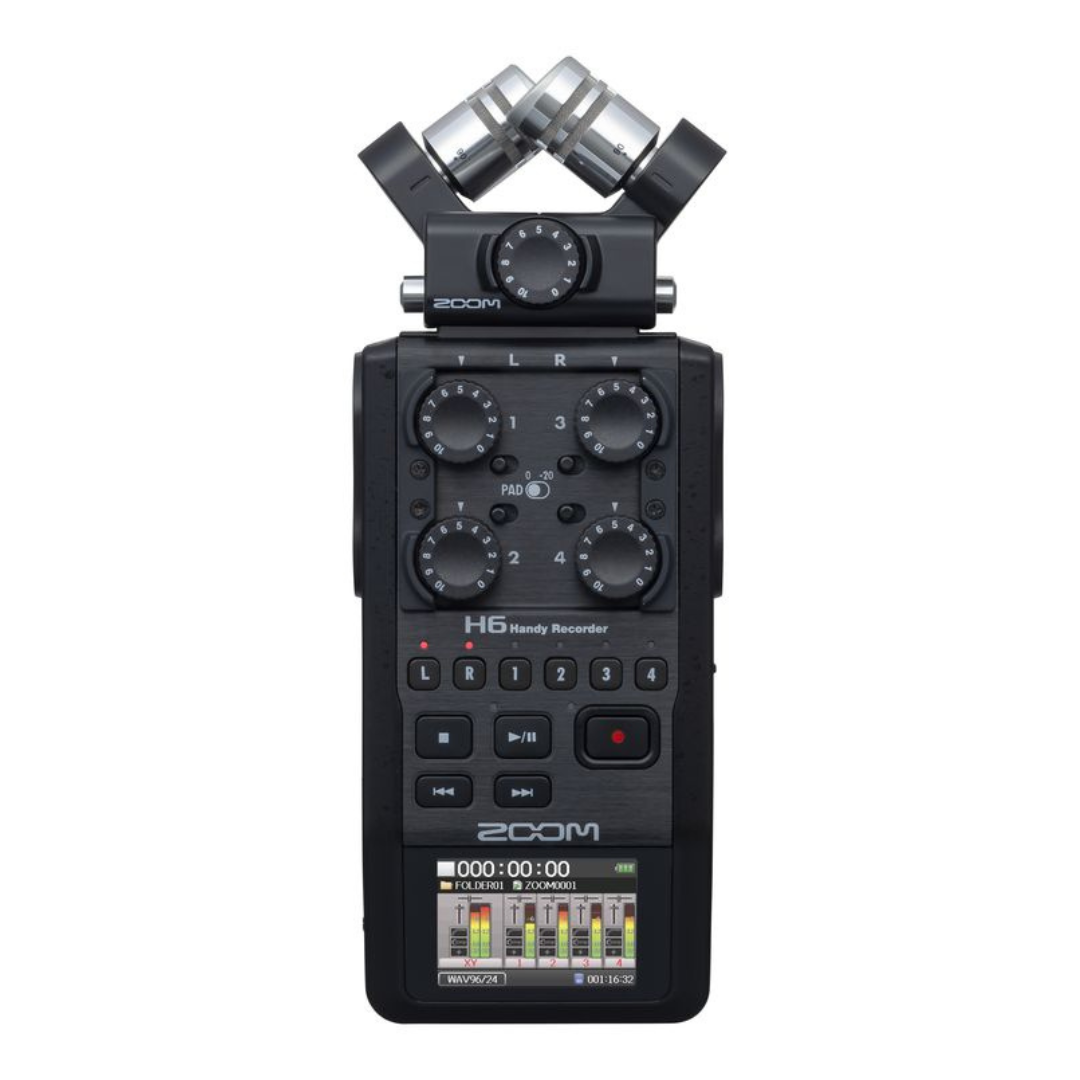 Zoom H6 (Black) – 6 Track Audio Recorder