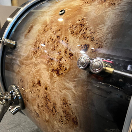 DW PDP 2023 LTD 5-pc Drum Kit with Hardware - Mapa Burl to Black Burst Lacquer |  PDP |  DRUM-ACOUSTIC |  Zoso Music