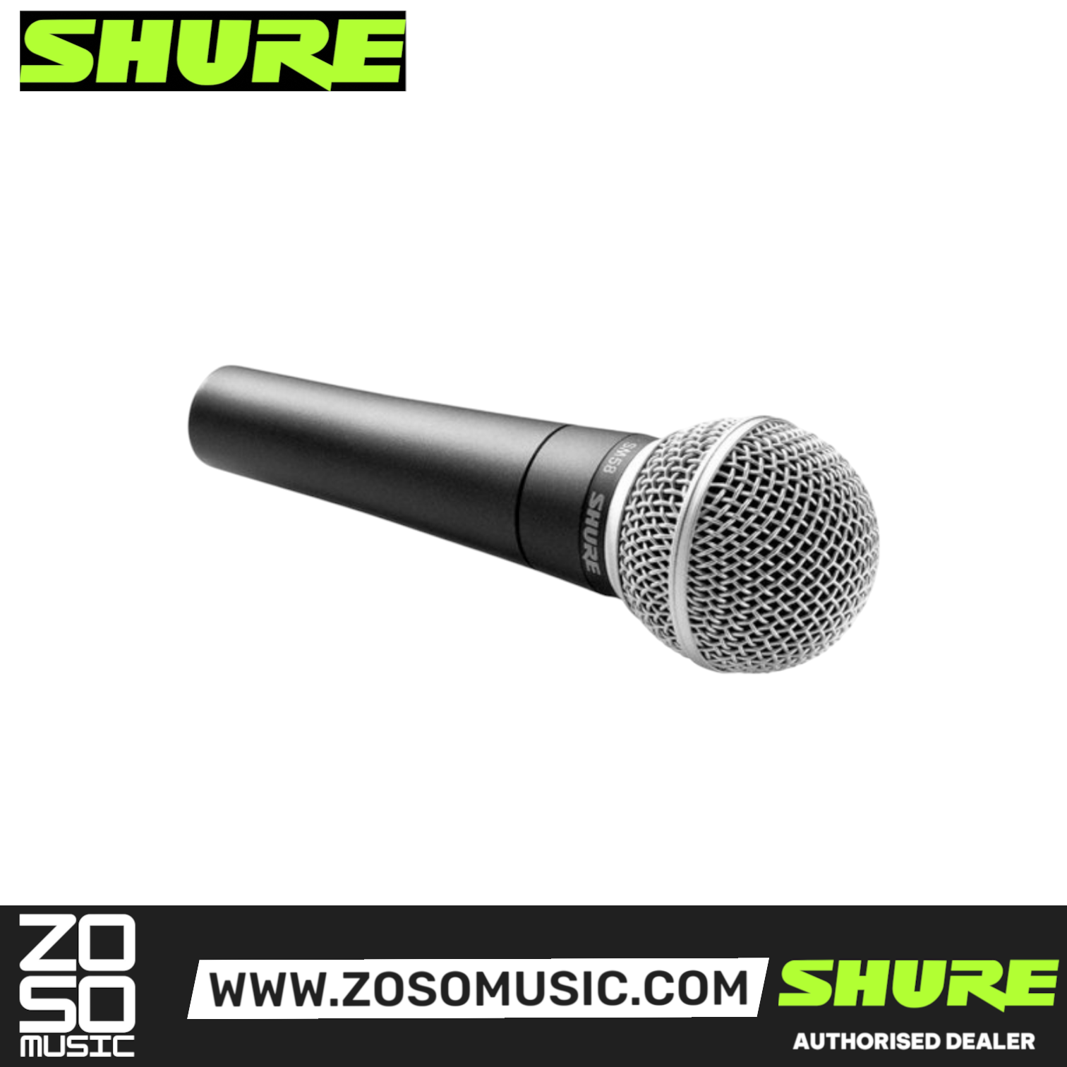 SHURE SM58LC CARDIOID VOCAL MICROPHONE (SHU-SM58LC), SHURE, DYNAMIC MICROPHONE, shure-dynamic-microphone-sm58lc, ZOSO MUSIC SDN BHD