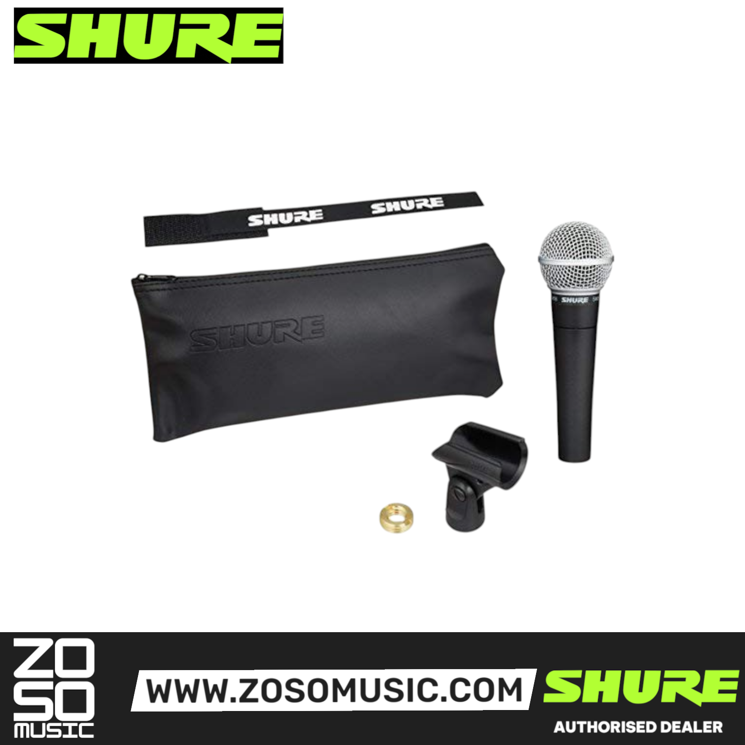SHURE SM58LC CARDIOID VOCAL MICROPHONE (SHU-SM58LC), SHURE, DYNAMIC MICROPHONE, shure-dynamic-microphone-sm58lc, ZOSO MUSIC SDN BHD