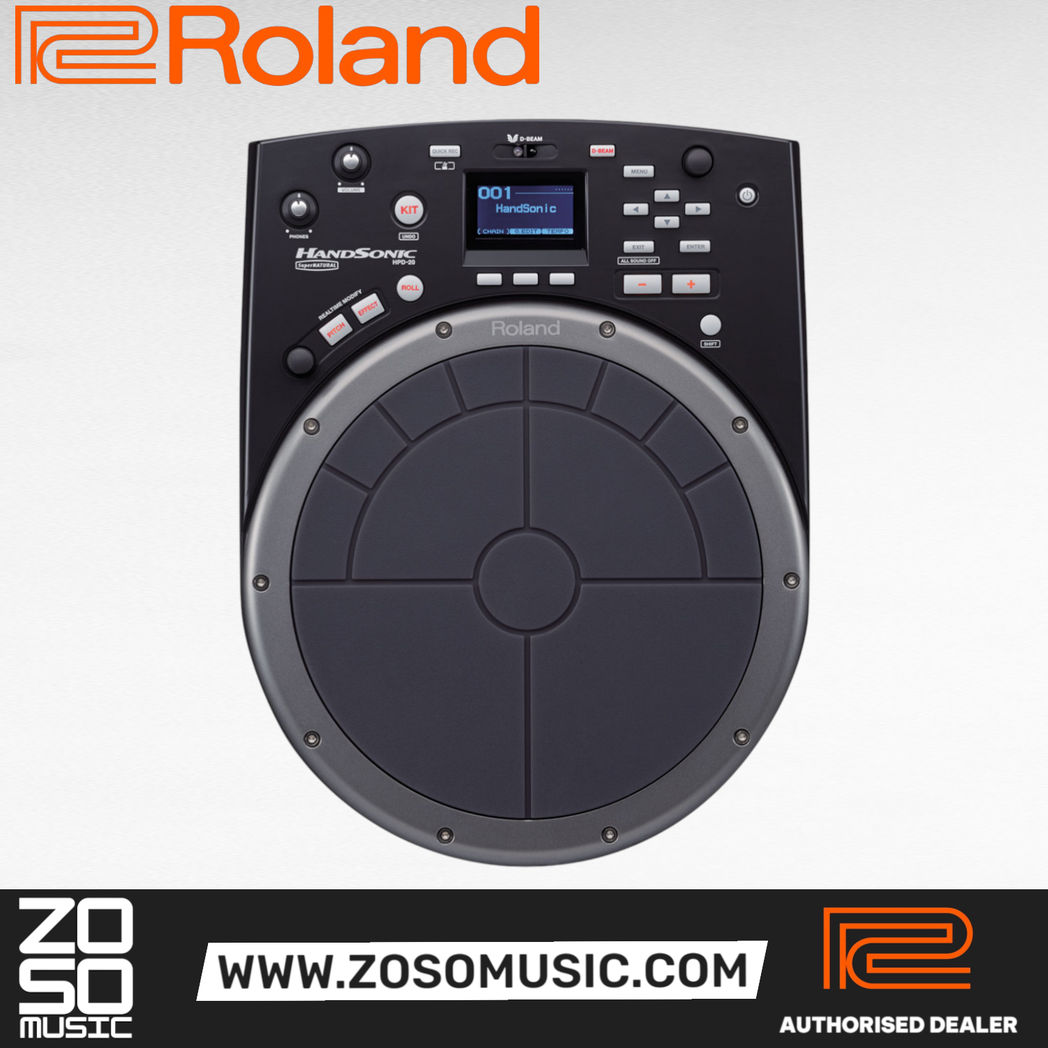 Roland HandSonic HPD-20 Digital Percussion Controller (HPD20), ROLAND, MIDI CONTROLLER, roland-midi-controller-hpd-20, ZOSO MUSIC SDN BHD