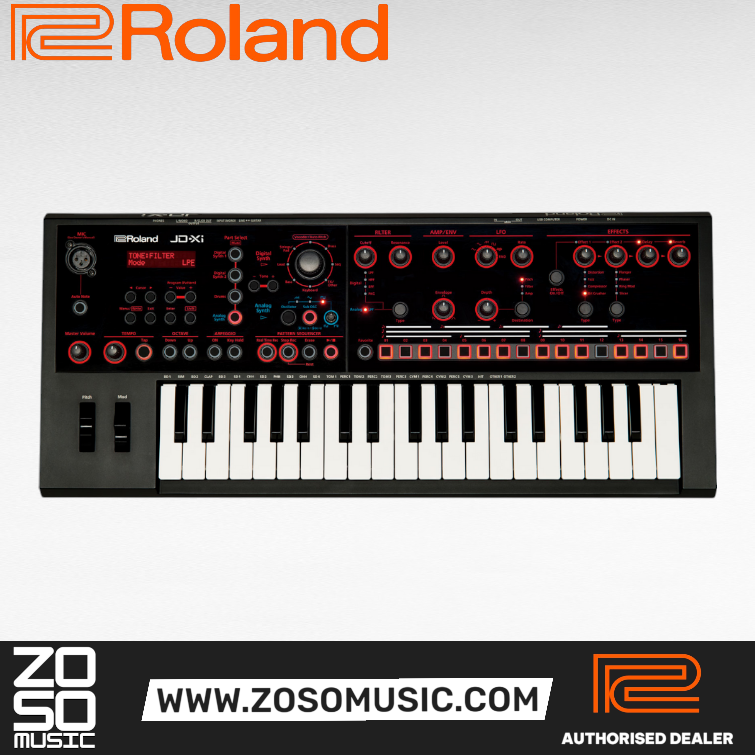Roland JD-Xi Interactive Analog/Digital Crossover Synthesizer, ROLAND, SYNTHESIZER, roland-synthesizer-jd-xi, ZOSO MUSIC SDN BHD