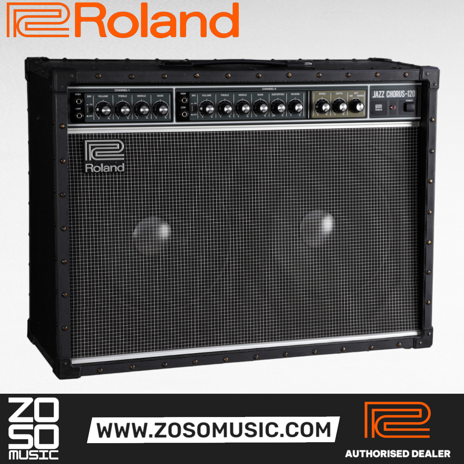 Roland JC-120 Jazz Chorus 120-watt 2x12 Stereo Combo Amplifier (JC120), ROLAND, GUITAR AMPLIFIER, roland-guitar-amplifier-jc-120, ZOSO MUSIC SDN BHD