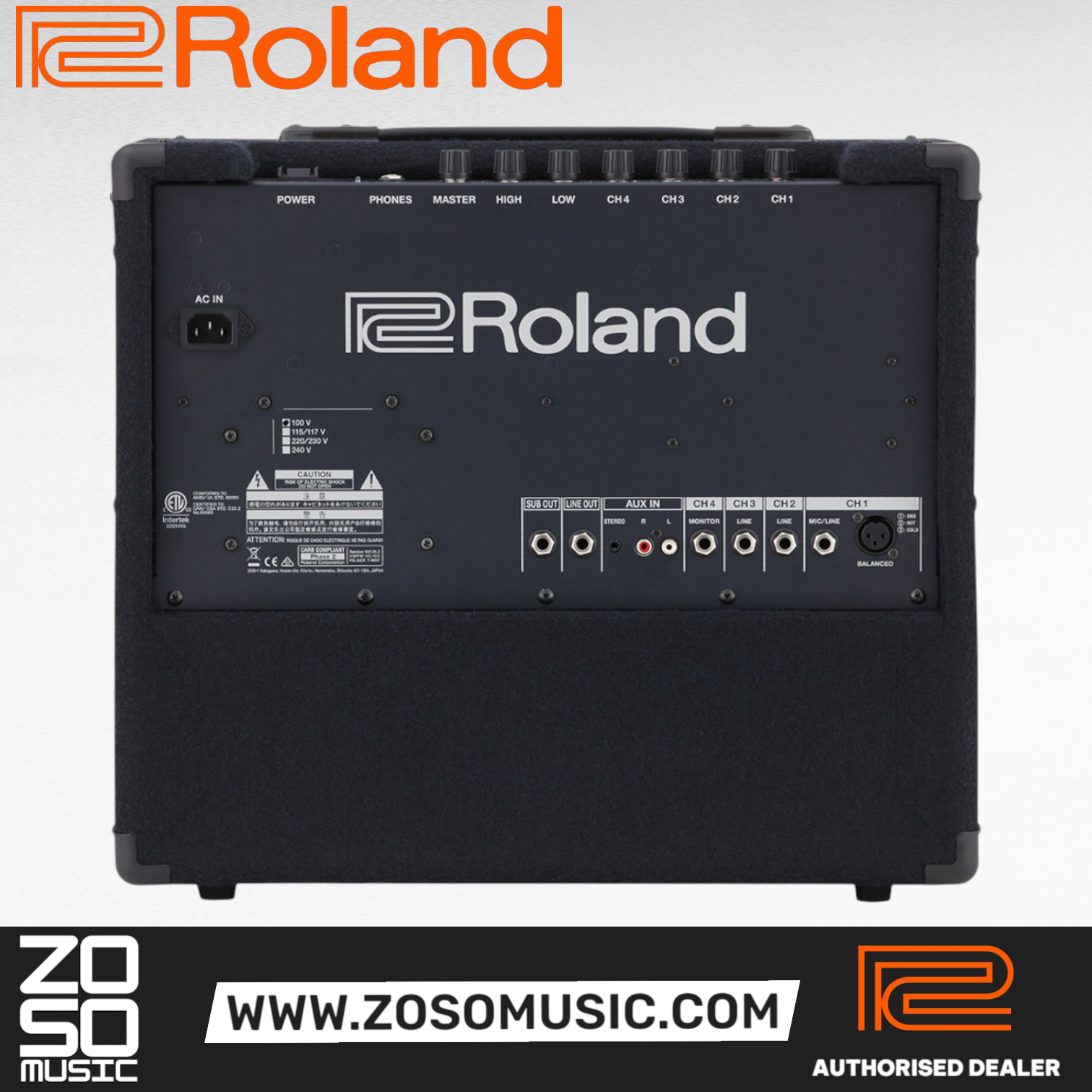 Roland KC-200 100-Watt 12inch 4-Channel Keyboard Amplifier (KC200), ROLAND, KEYBOARD AMPLIFIER, roland-keyboard-amplifier-kc-200, ZOSO MUSIC SDN BHD