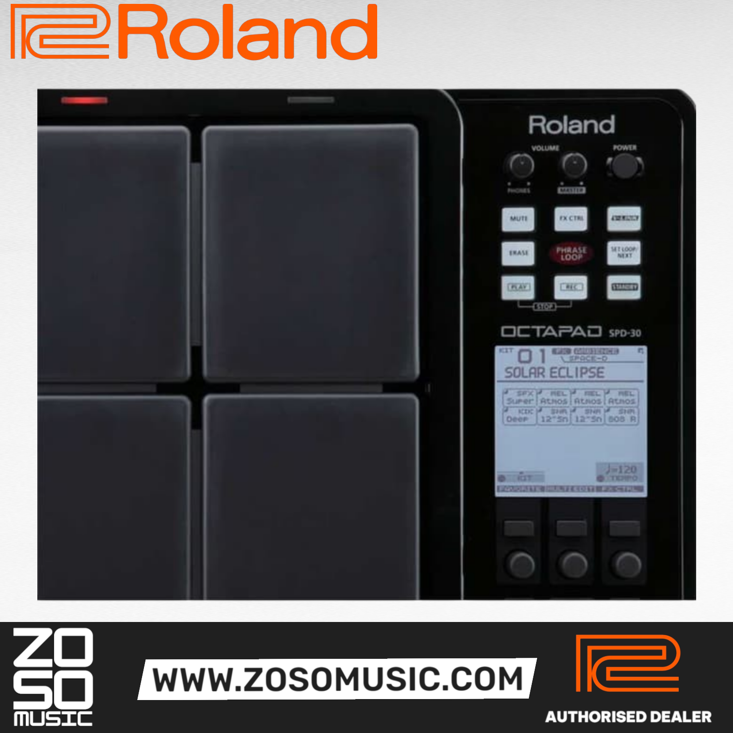Roland Octapad SPD-30 Percussion Pad - Black (SPD30), ROLAND, ELECTRONIC DRUM, roland-electronic-drum-spd-30bk, ZOSO MUSIC SDN BHD