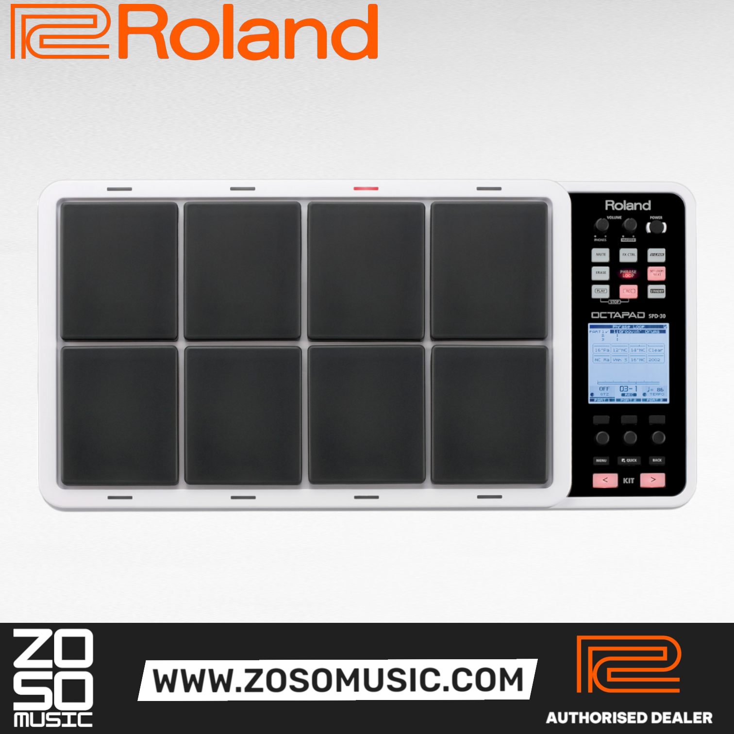 Roland Octapad SPD-30 Percussion Pad (SPD30), ROLAND, SYNTHESIZER, roland-synthesizer-spd-30wh, ZOSO MUSIC SDN BHD