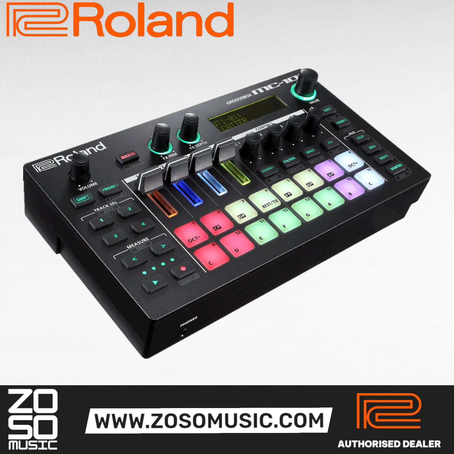 Roland MC-101 Groovebox (MC101), ROLAND, SEQUENCER, roland-sequencer-mc-101, ZOSO MUSIC SDN BHD