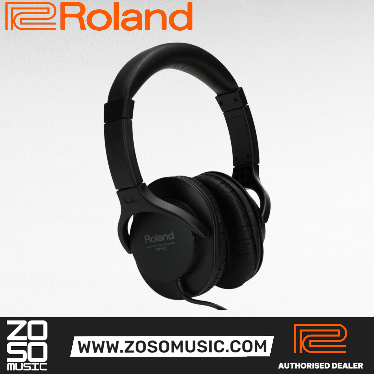 Roland RH-5 Stereo Headphone (RH5), ROLAND, HEADPHONE, roland-headphone-rh-5, ZOSO MUSIC SDN BHD