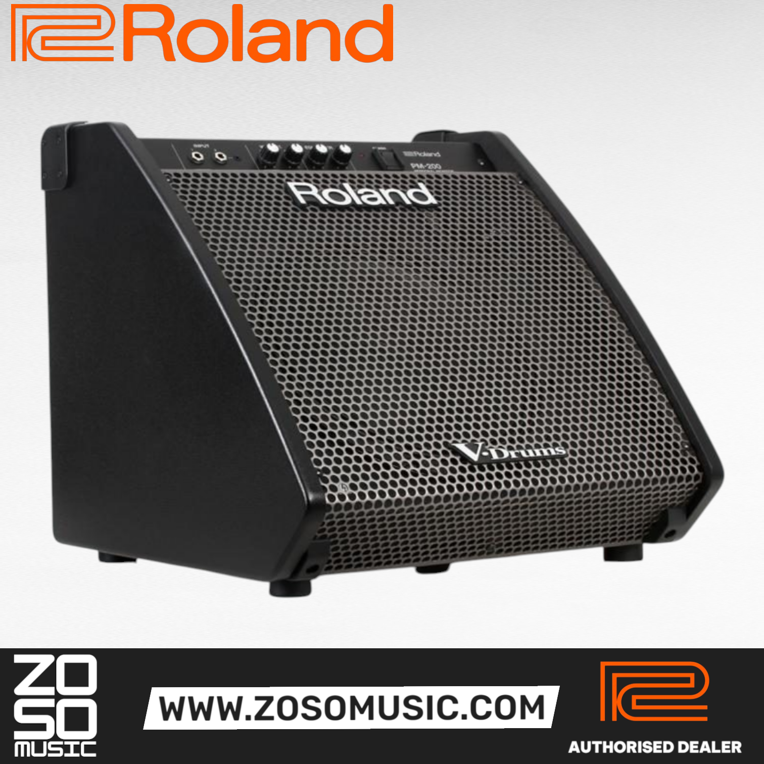 Roland PM-200 180-Watt 1x12 2-Channel Powered Drum Monitor (PM200 / PM 200), ROLAND, DRUM AMPLIFIER, roland-drum-amplifier-pm-200, ZOSO MUSIC SDN BHD
