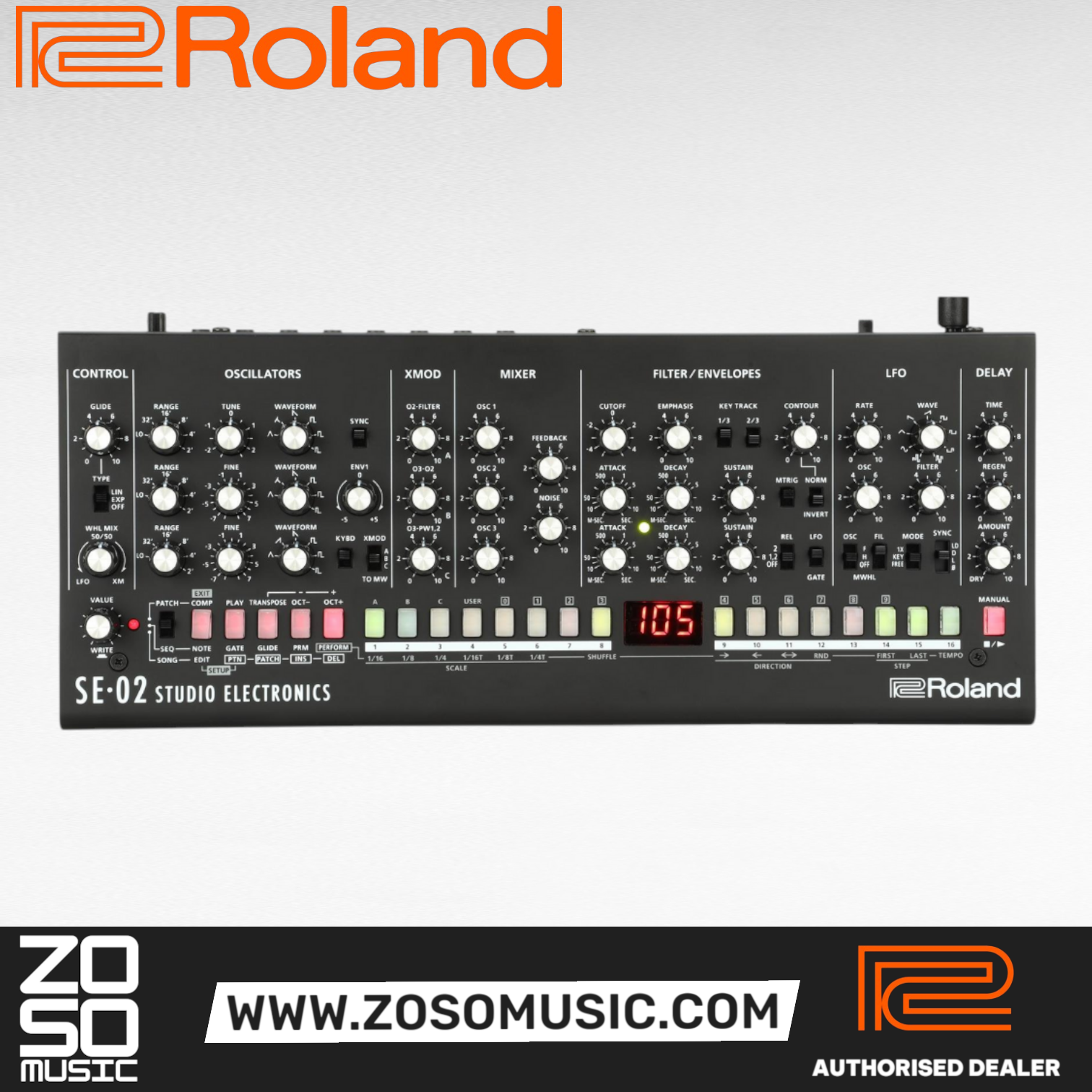 Roland SE-02 Monophonic Analog Synthesizer Module (SE02 SE 02), ROLAND, SYNTHESIZER, roland-synthesizer-se-02, ZOSO MUSIC SDN BHD