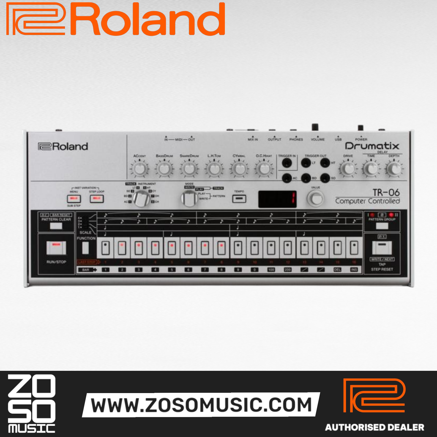 Roland TR-06 Rhythm Performer (TR06), ROLAND, SEQUENCER, roland-sequencer-tr-06, ZOSO MUSIC SDN BHD