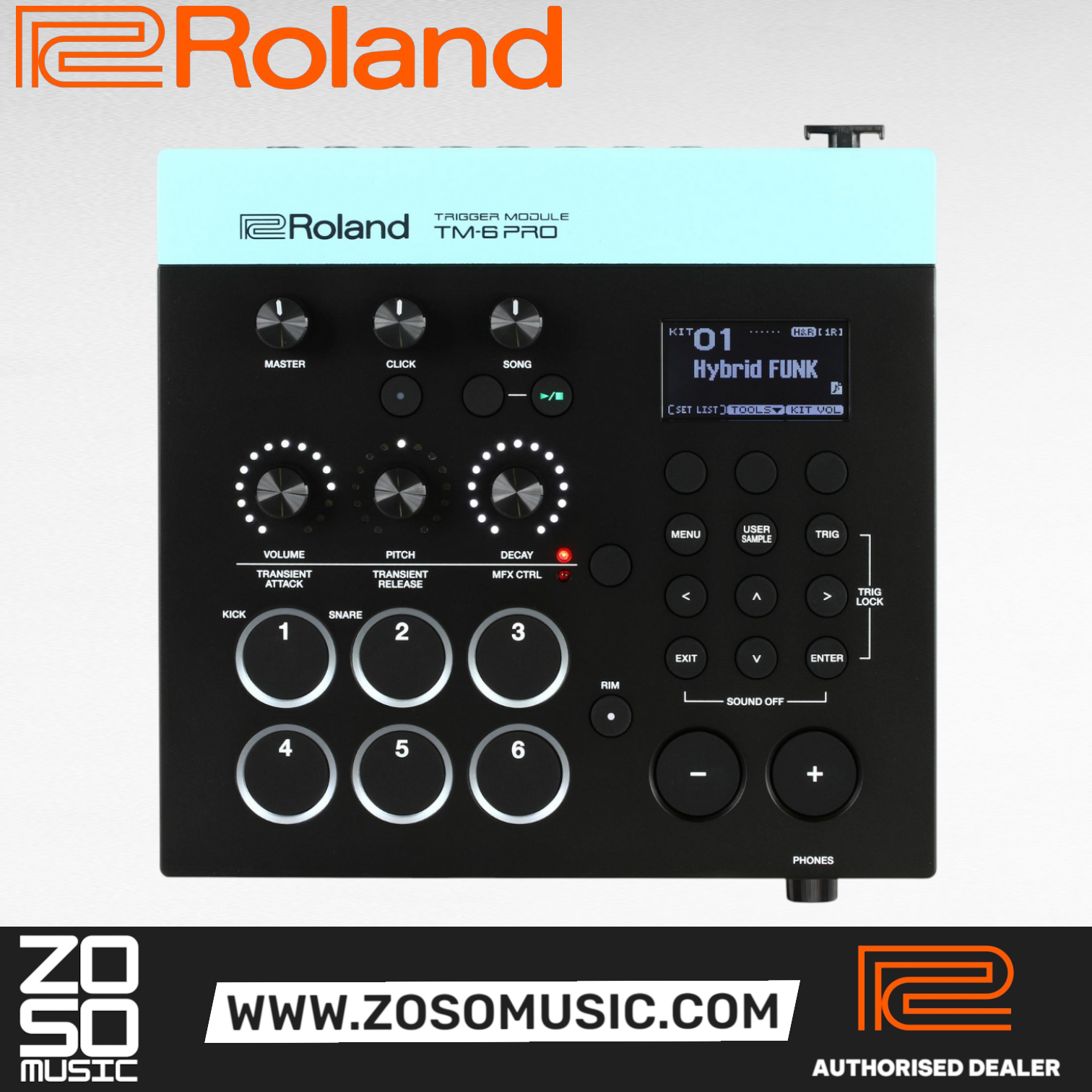 Roland TM-6 Pro Drum Trigger Module (TM6), ROLAND, ELECTRONIC DRUM, roland-electronic-drum-tm-6pro, ZOSO MUSIC SDN BHD