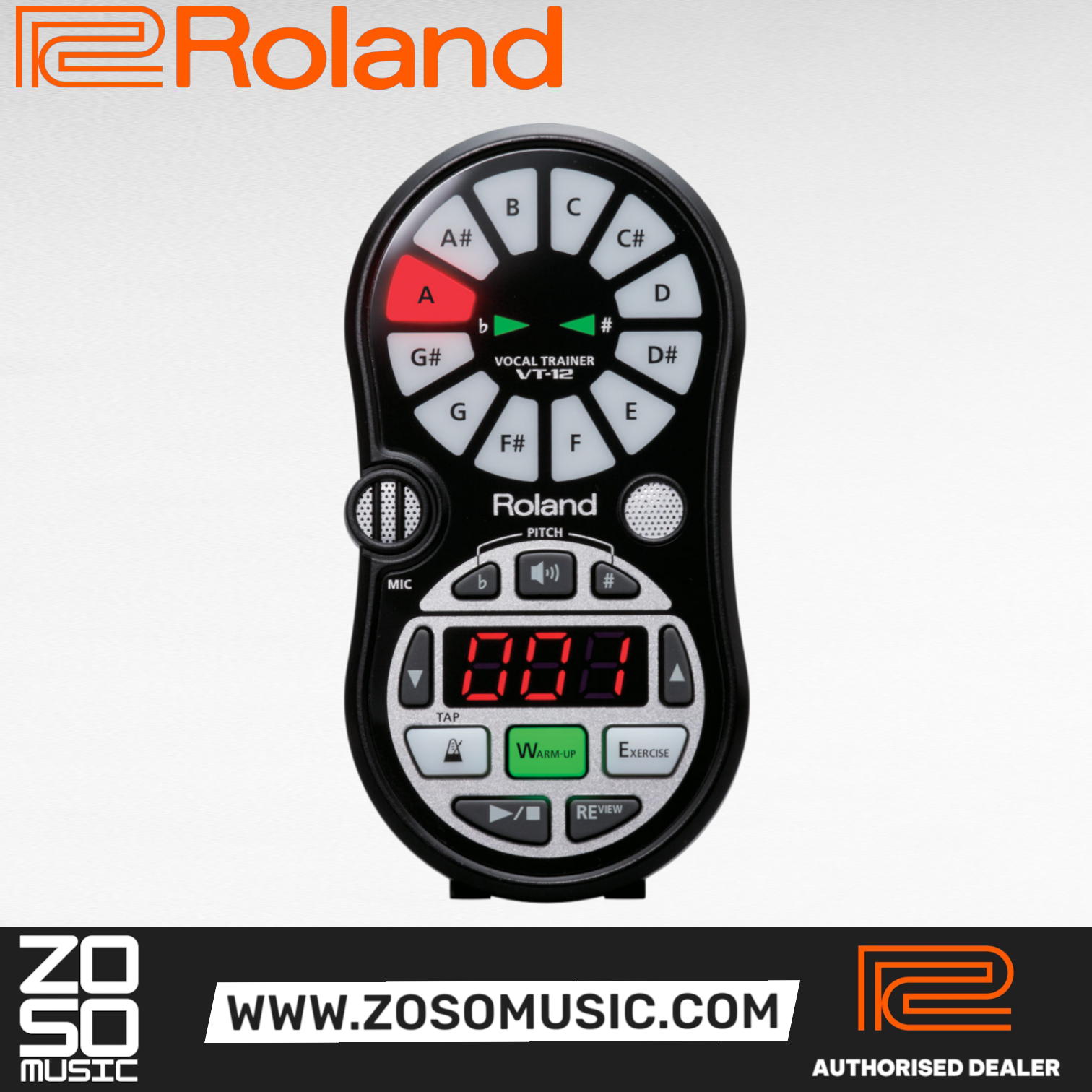 ROLAND VT-12 VOCAL TRAINER BLACK, ROLAND, VOCAL PROCESSORS, roland-vocal-processors-vt-12-bk, ZOSO MUSIC SDN BHD