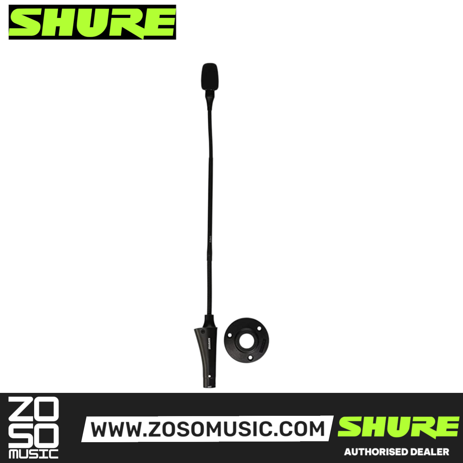 Shure CVG12-B/C Centraverse Cardioid Gooseneck Microphone (CVG12BC / CVG12 B/C), SHURE, MICROPHONE, shure-microphone-cvg12-b-c, ZOSO MUSIC SDN BHD