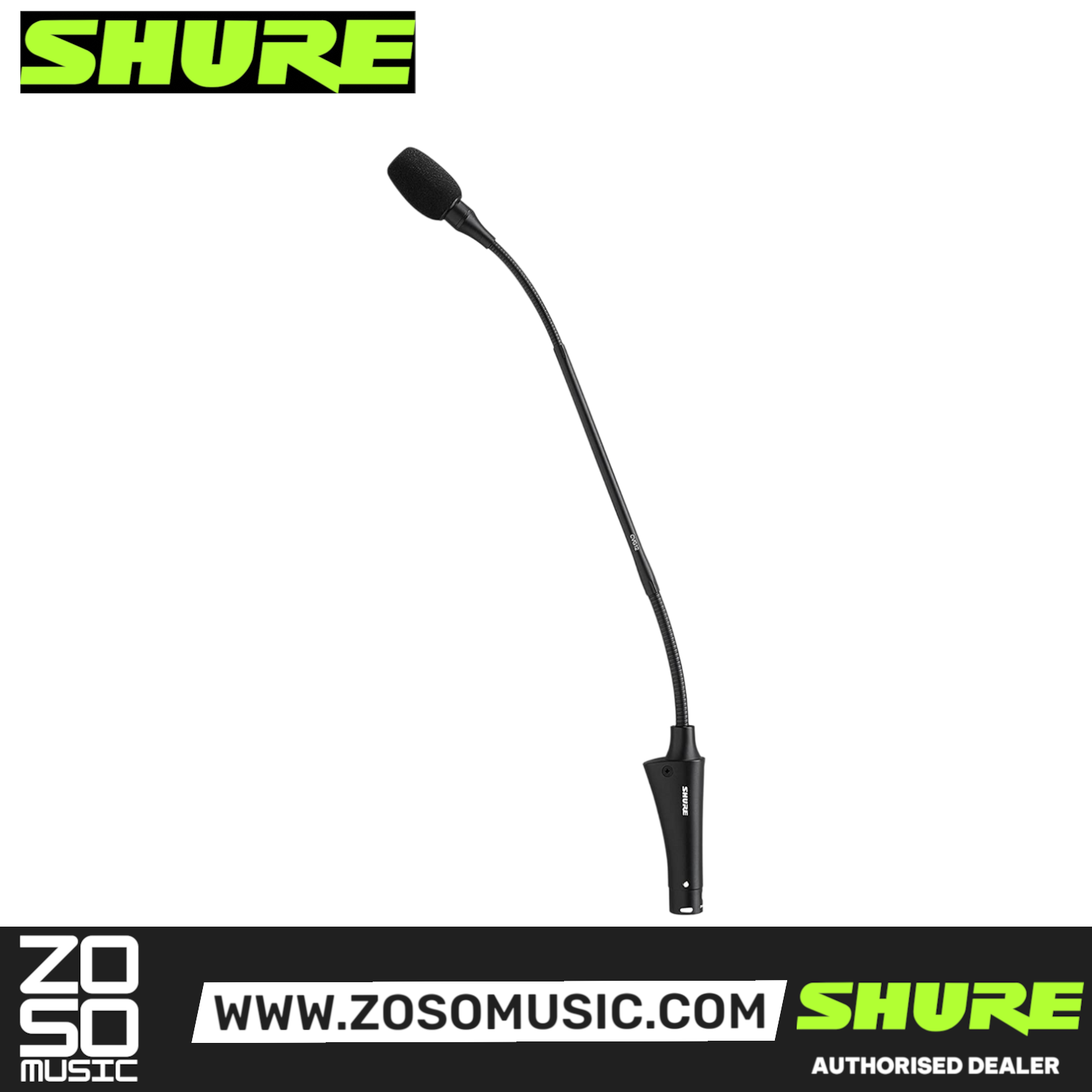 Shure CVG12RS-B/C Centraverse Gooseneck Condenser Microphone (CVG12RSBC / CVG12RS B/C), SHURE, MICROPHONE, shure-microphone-cvg12rs-b-c, ZOSO MUSIC SDN BHD