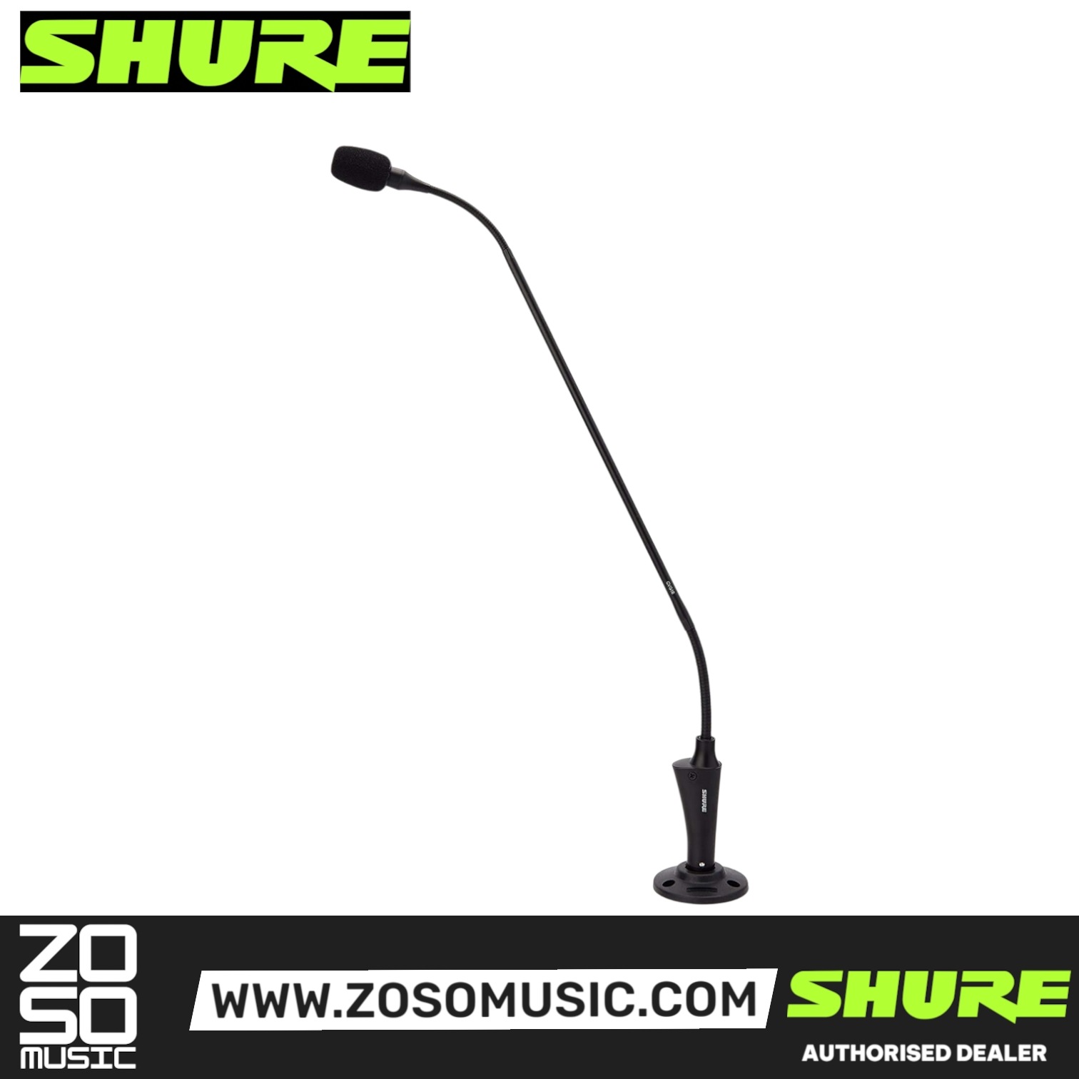 Shure CVG18S-B/C Centraverse Cardioid Gooseneck Microphone (CVG18SBC / CVG18S B/C), SHURE, MICROPHONE, shure-microphone-cvg18s-b-c, ZOSO MUSIC SDN BHD