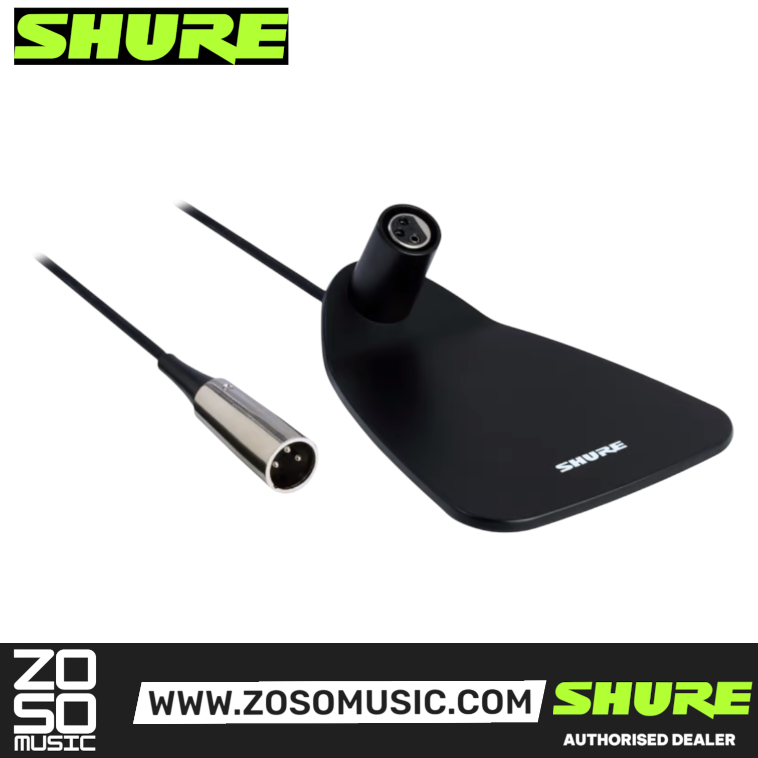 Shure CVD-B Desktop base for Centraverse 12" and 18" Gooseneck Microphone (CVDB / CVD B) , SHURE, MICROPHONE, shure-microphone-cvd-b, ZOSO MUSIC SDN BHD
