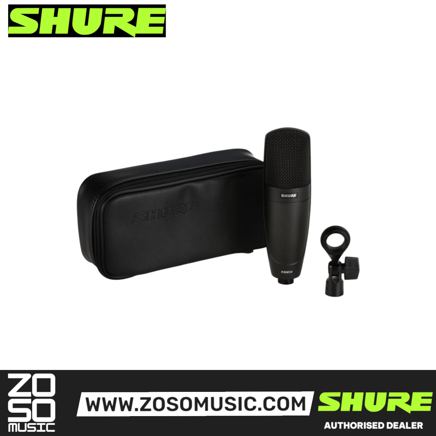 Shure KSM32/CG Large Diaphragm Condenser Microphone - Charcoal Gray (KSM32-CG / KSM32CG / KSM32 CG), SHURE, MICROPHONE, shure-microphone-ksm32-cg, ZOSO MUSIC SDN BHD