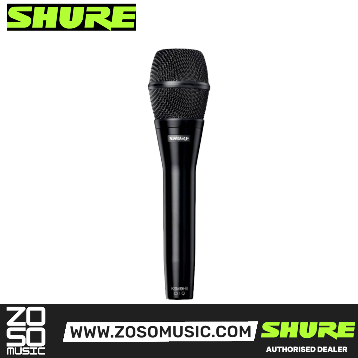 Shure KSM9HS Handheld Vocal Microphone (KSM 9 HS / KSM9 HS), SHURE, MICROPHONE, shure-microphone-ksm9hs, ZOSO MUSIC SDN BHD
