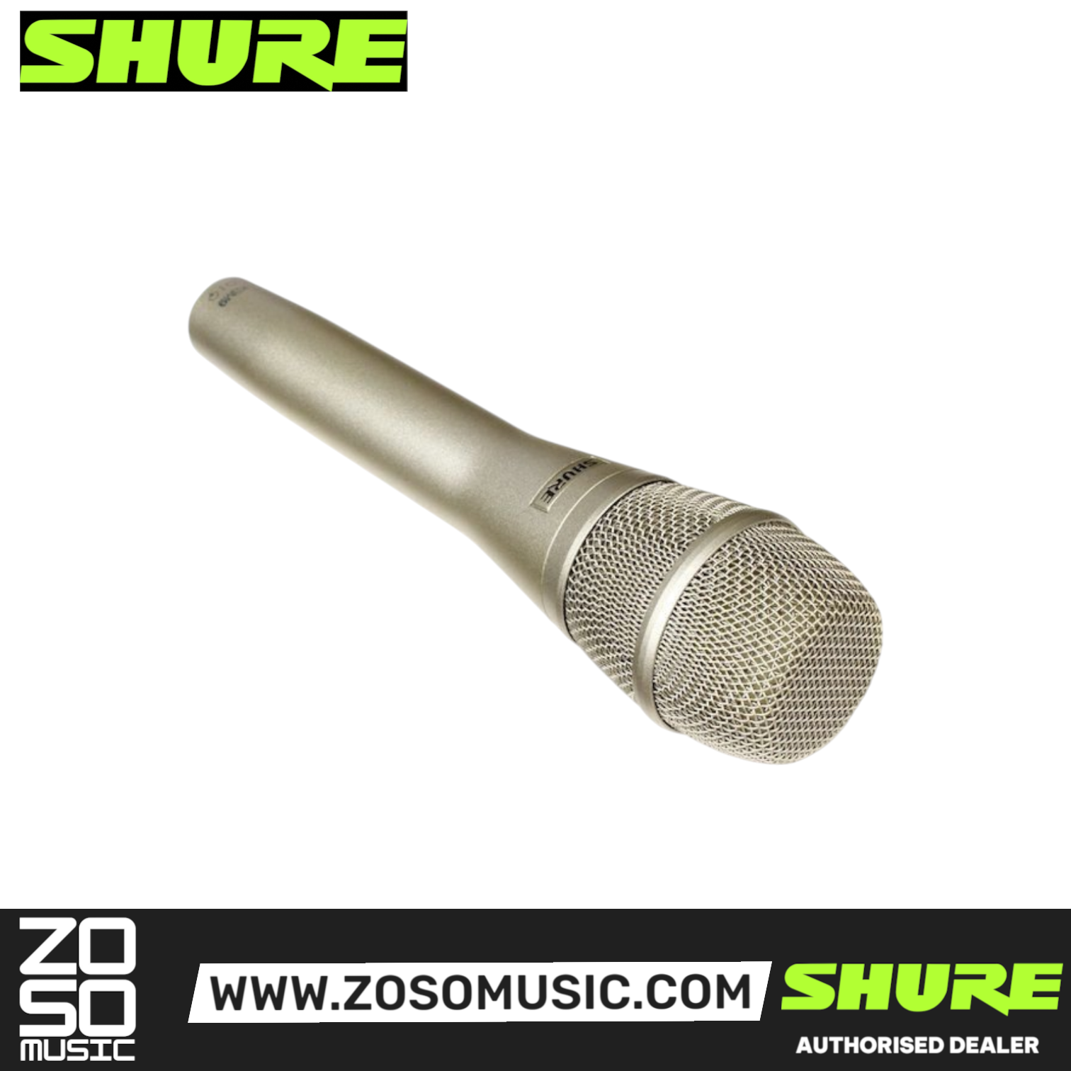 Shure KSM9/SL Handheld Condenser Microphone - Champagne (KSM9-SL / KSM9SL / KSM9 SL), SHURE, MICROPHONE, shure-microphone-ksm9-sl, ZOSO MUSIC SDN BHD