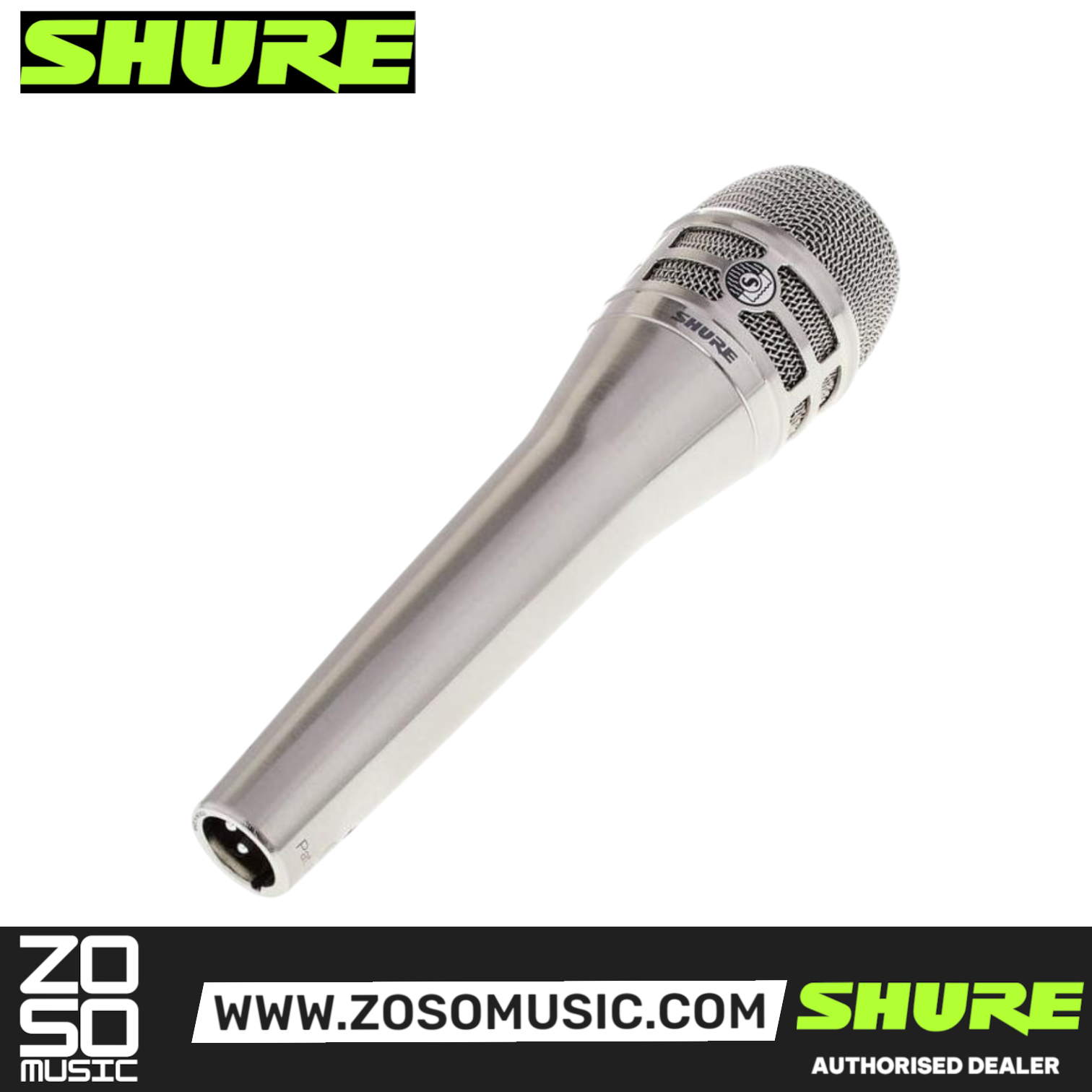 Shure KSM8/N Dualdyne Cardioid Handheld Dynamic Microphone - Nickel (KSM8-N / KSM8N / KSM8 N), SHURE, MICROPHONE, shure-microphone-ksm8-n, ZOSO MUSIC SDN BHD