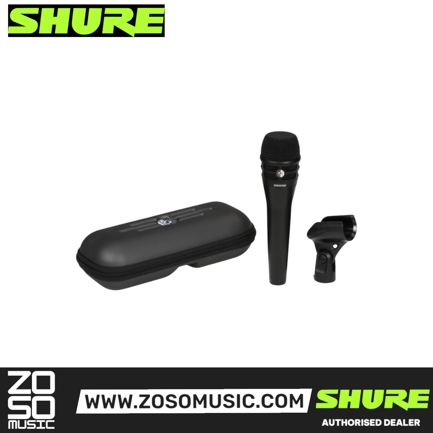 Shure KSM8/B Dualdyne Cardioid Handheld Dynamic Microphone - Black (KSM8-B / KSM8B / KSM8 B), SHURE, MICROPHONE, shure-microphone-ksm8-b, ZOSO MUSIC SDN BHD