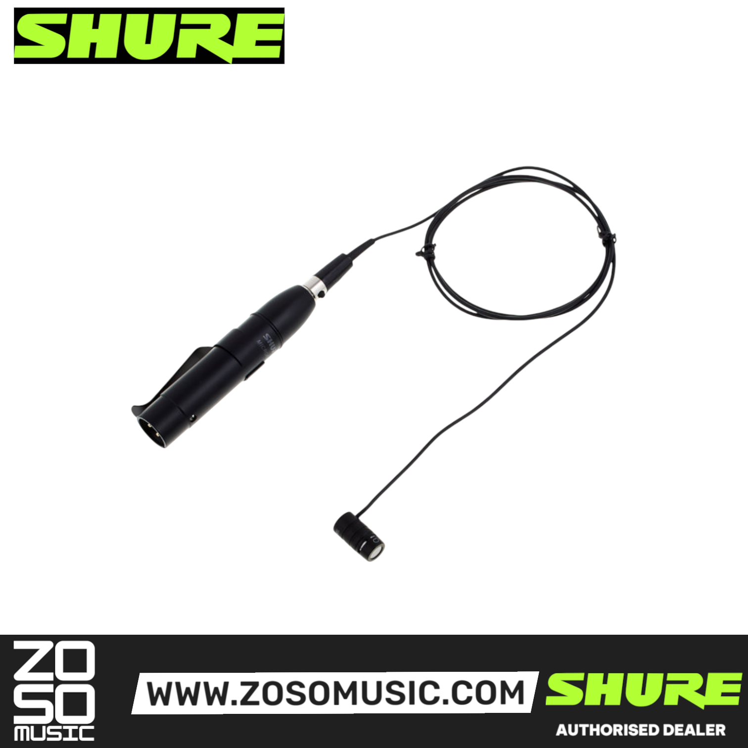 Shure MX183 Omnidirectional Lavalier Microphone (MX-183 / MX 183), SHURE, MICROPHONE, shure-microphone-mx183, ZOSO MUSIC SDN BHD