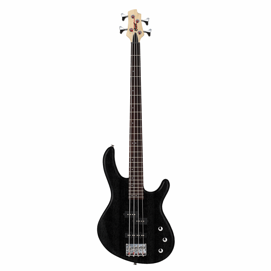 Cort Action PJ Electric Bass Guitar With Bag Open Pore Black | CORT , Zoso Music