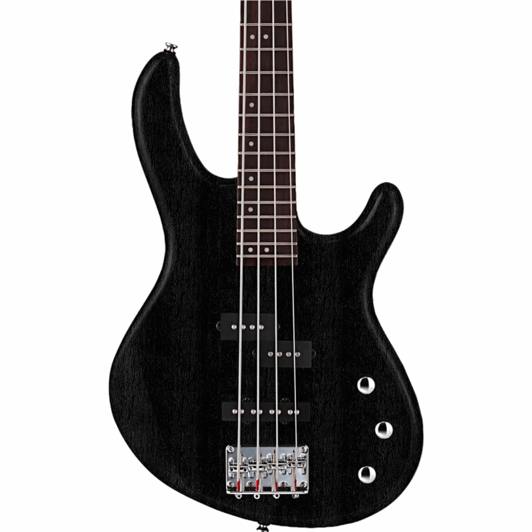 Cort Action PJ Electric Bass Guitar With Bag Open Pore Black | CORT , Zoso Music
