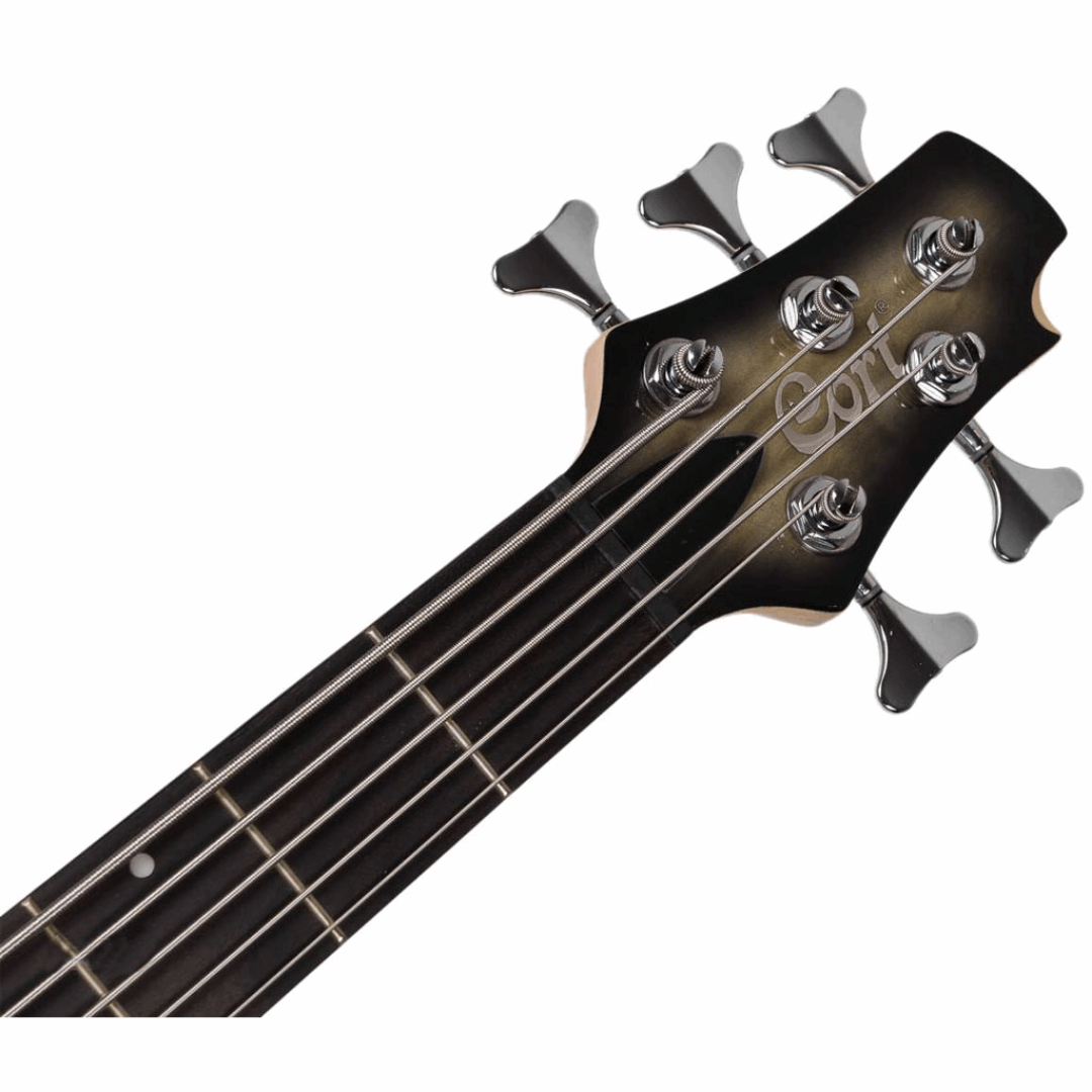 Cort Action DLX V Plus Bass Guitar With Bag Faded Grey Burst | CORT , Zoso Music