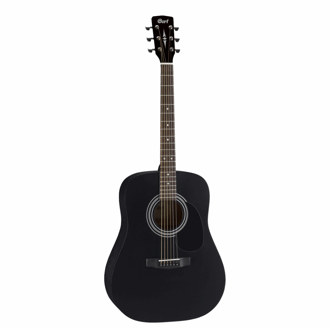 Cort AD-810 Acoustic Guitar With Bag Black Satin | CORT , Zoso Music