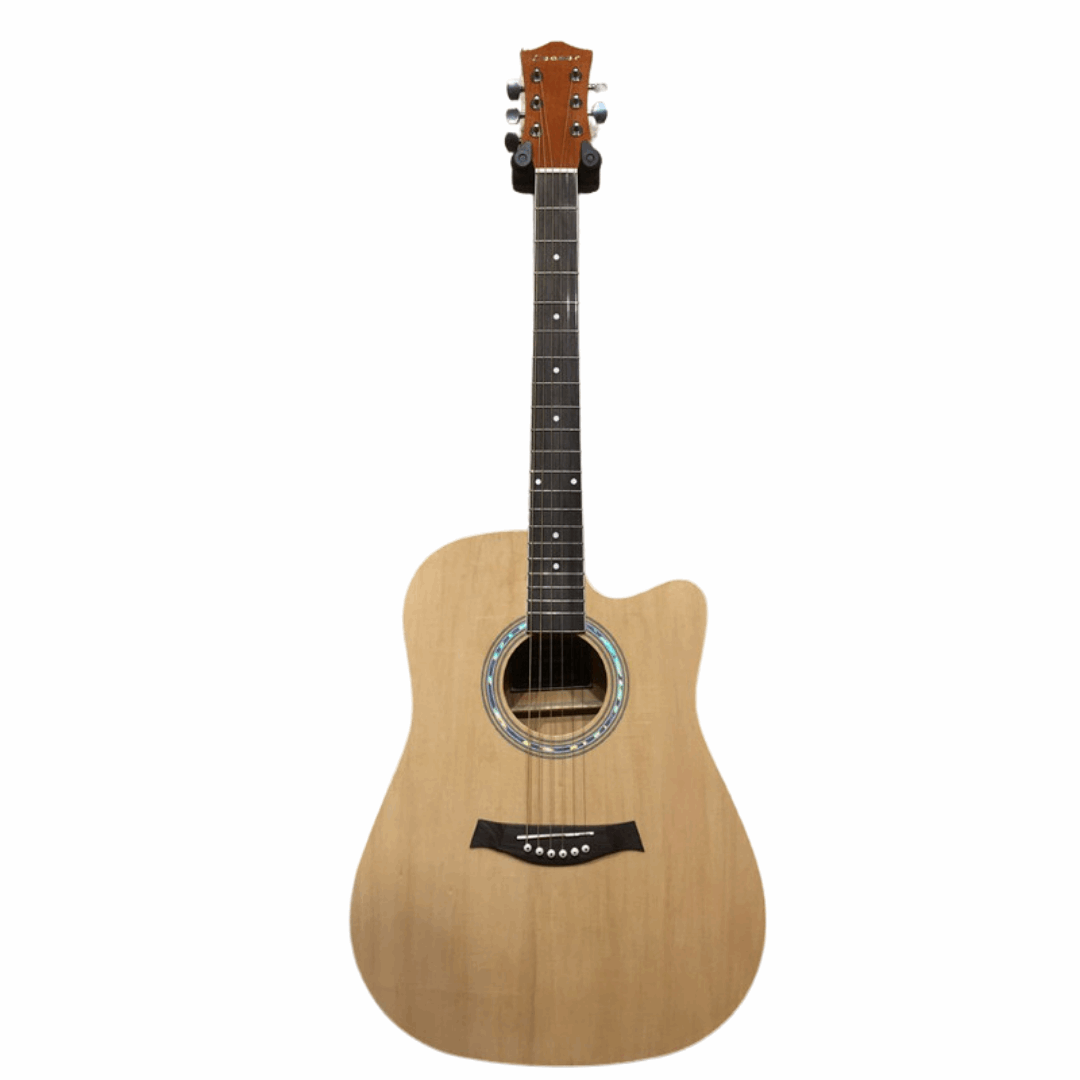 CAESAR X-4102C/N 41IN CUTAWAY ACOUSTIC GUITAR GLOSSY FINISH NATURAL | CAESAR , Zoso Music