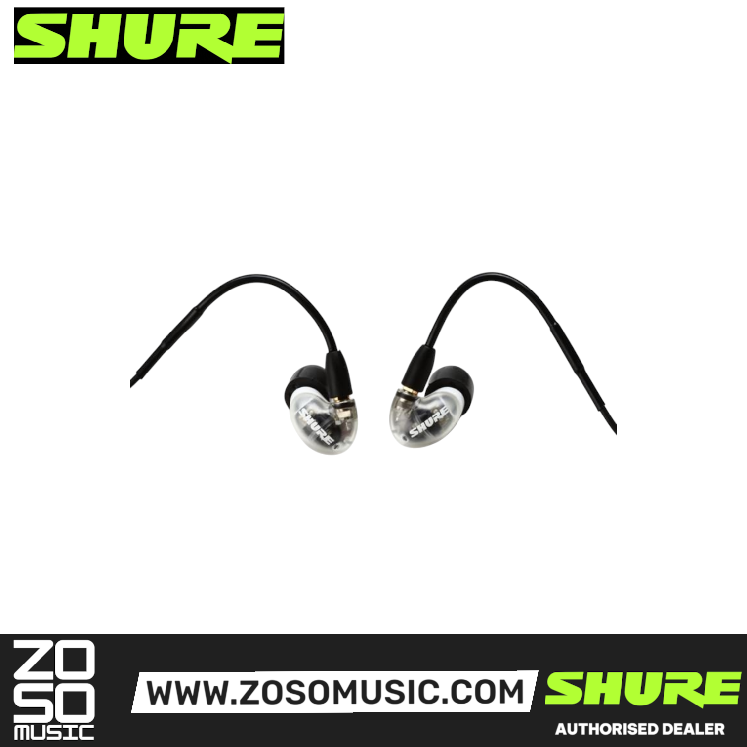 Shure AONIC 4 Sound Isolating Earphones - White (SE42HYW+UNI), SHURE, IN-EAR MONITOR, shure-in-ear-monitor-se42hyw-uni-a, ZOSO MUSIC SDN BHD