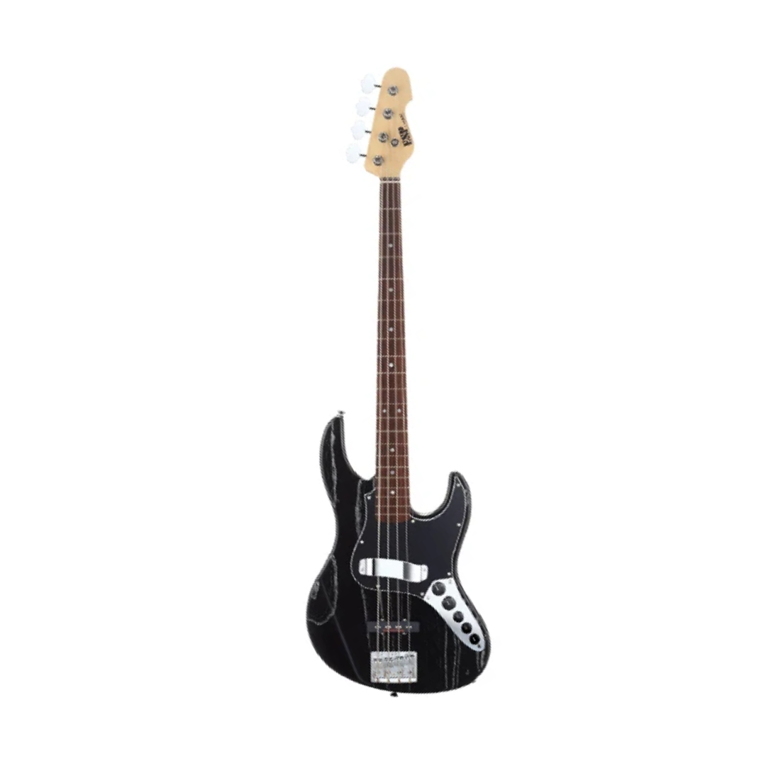 ESP Amaze-AS/R Electric Bass Guitar - Black (AMAZEASR)