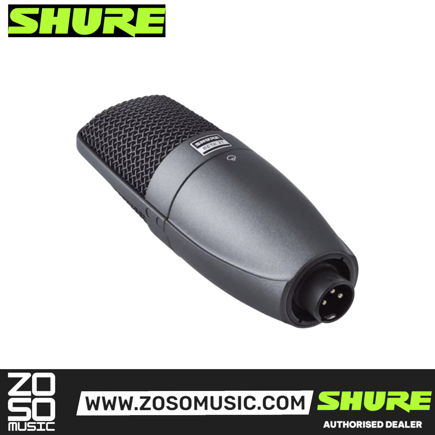 Shure BETA 27 Large-diaphragm Condenser Microphone (BETA-27 / BETA27), SHURE, MICROPHONE, shure-microphone-beta27, ZOSO MUSIC SDN BHD
