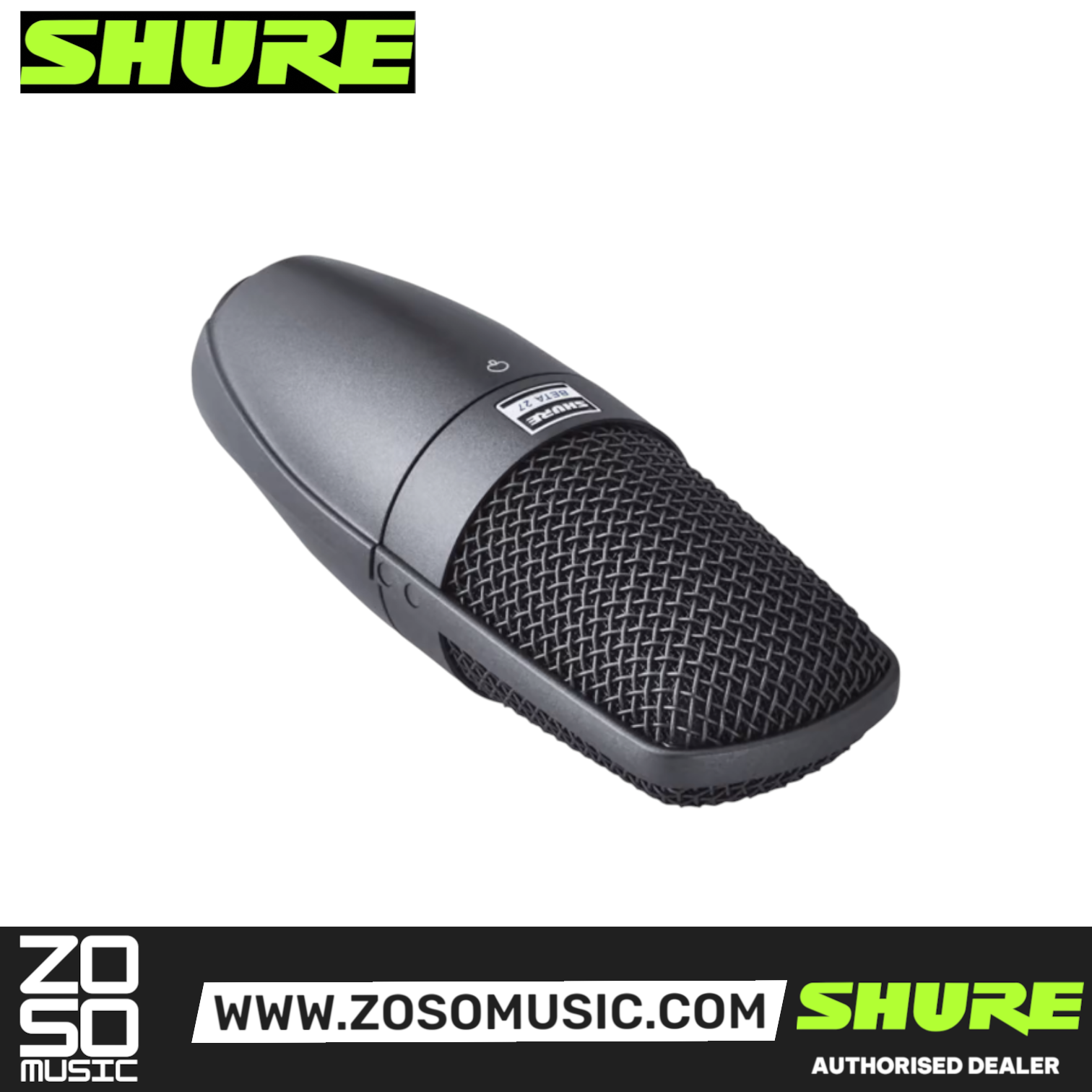 Shure BETA 27 Large-diaphragm Condenser Microphone (BETA-27 / BETA27), SHURE, MICROPHONE, shure-microphone-beta27, ZOSO MUSIC SDN BHD